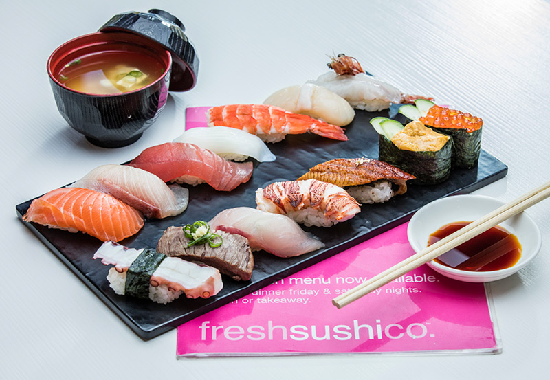 Fresh sushi store